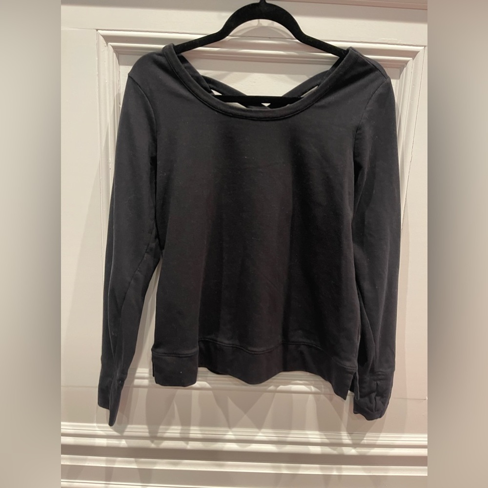 Women’s active open back sweatshirt